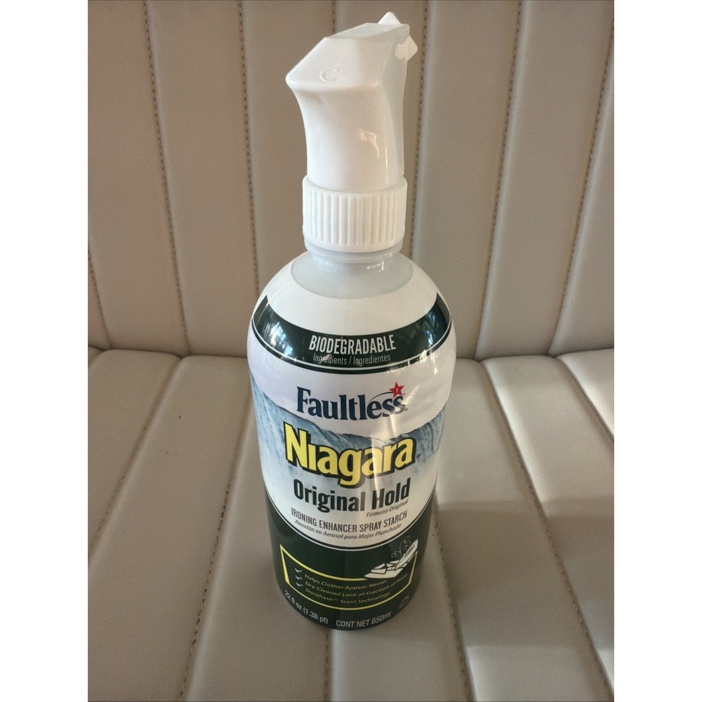 Niagara Spray Starch (22 Oz.) Trigger Pump Liquid Starch for Ironing